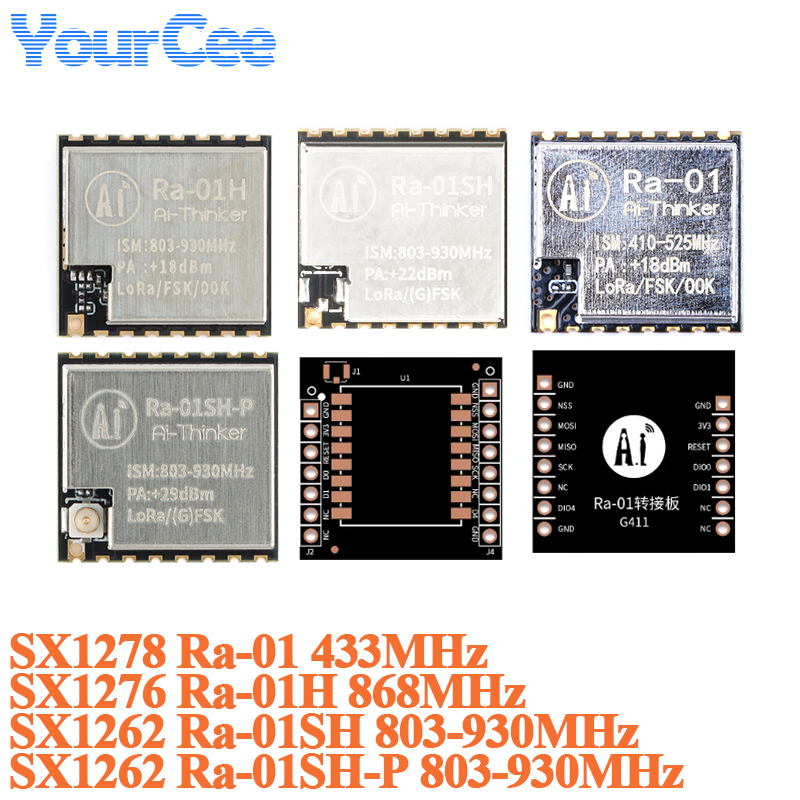 Lora Rfm95 - 10 ชิ้น/1 ชิ้น SX1276 LoRa Ra-01H