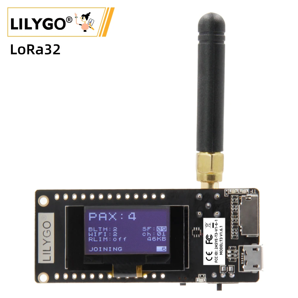 Oled Display 0.96 - ลิลี่โก้ ® TTGO LoRa32 V2.1_1.6 รุ่น