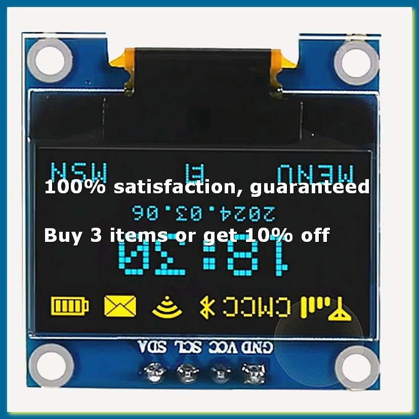 Oled Display 0.96 - 0.96 นิ้ว OLED จอแสดงผลโมดูล I2C IIC