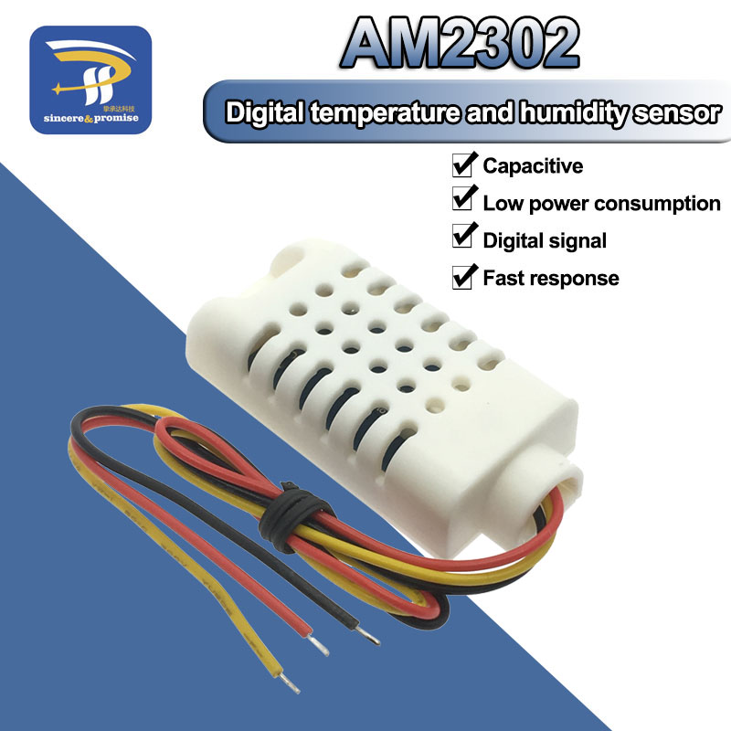 Dht22 - 1ชิ้นสาย DHT22/AM2302ความชื้นแบบดิจิตอลและอุณหภูมิ AM2302