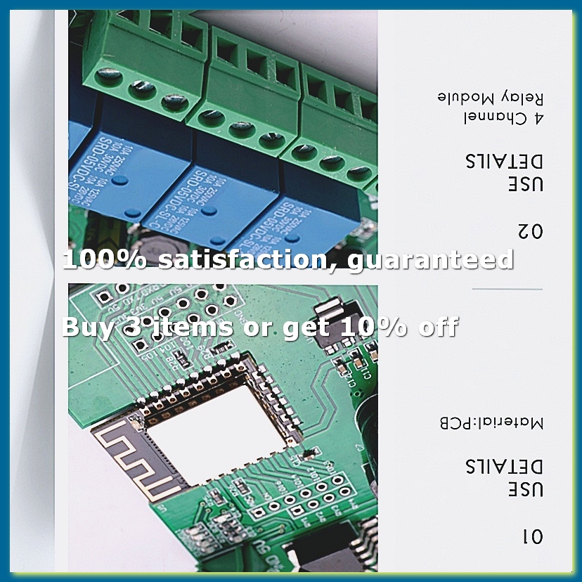 Relay Module 4 Channel - ESP8266 ไร้สาย WIFI 4 ช่องรีเลย์โมดูล ESP-12F
