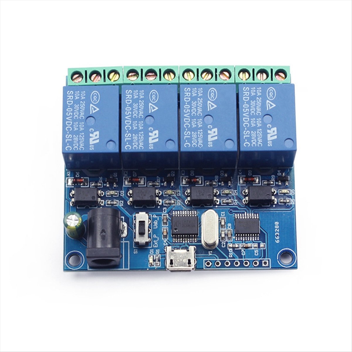 AT42 โมดูลรีเลย์ USB 4 ช่อง LC - Relay Module 4 Channel บทวิจารณ์และราคา