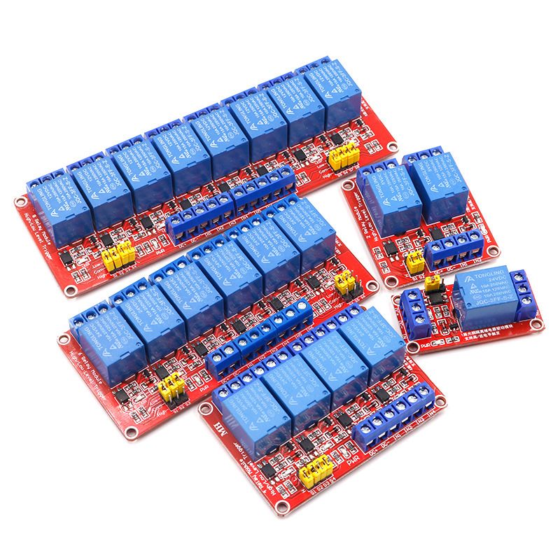 โมดูลรีเลย์ 1/2/4/8 ช่อง รองรั - Relay Module 4 Channel บทวิจารณ์และราคา