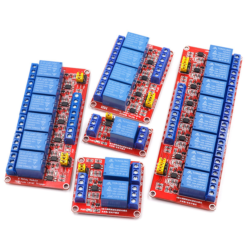 โมดูลรีเลย์ 1/2/4/8 ช่อง รองรั - Relay Module 4 Channel บทวิจารณ์และราคา