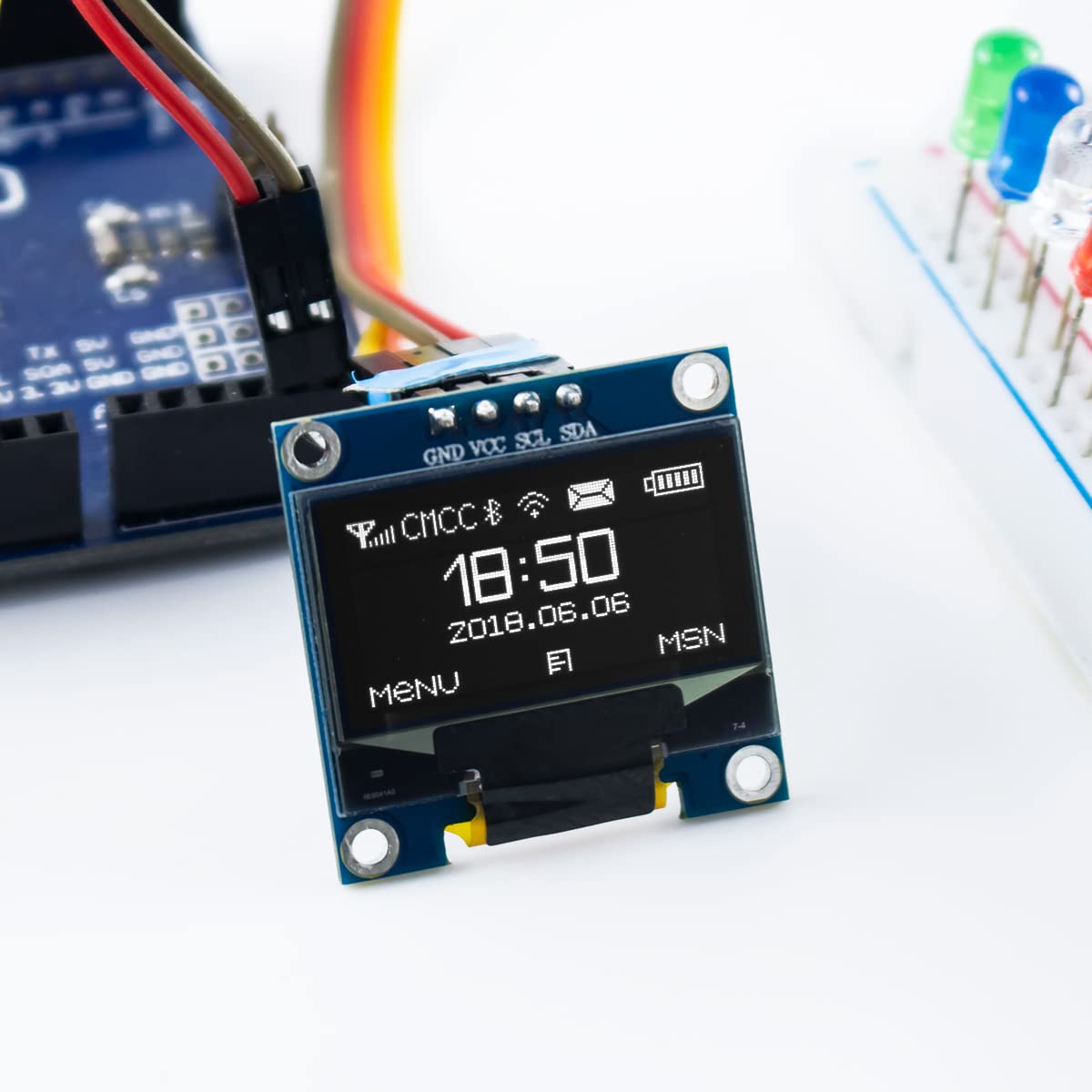 0.96 นิ้ว OLED I2C IIC โมดูลจอ - Oled Display 0.96 บทวิจารณ์และราคา