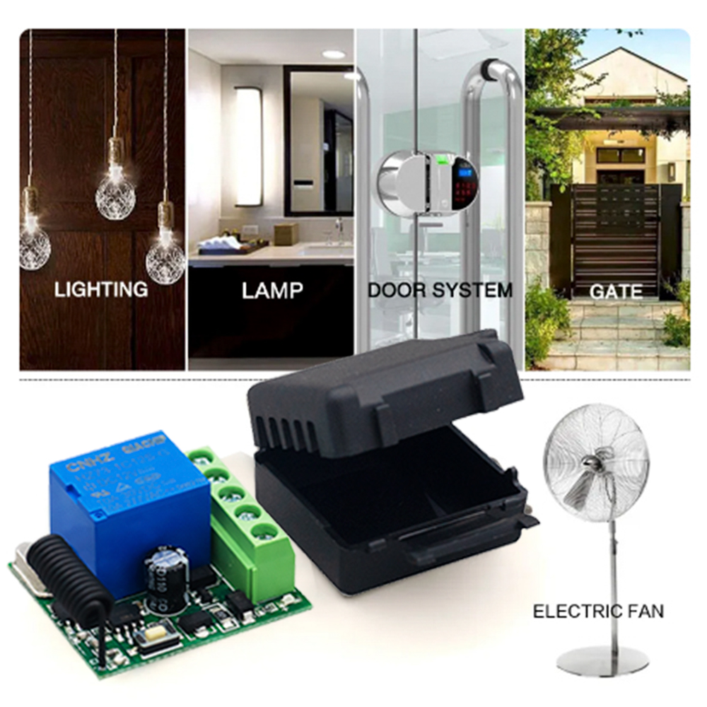 QACHIP 433MHz DC 12V รีโมทคอนโ - Relay Module 4 Channel บทวิจารณ์และราคา