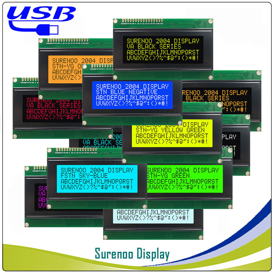 Surenoo LCD2USB USB 204 20X4 2 - Lcd 1602 บทวิจารณ์และราคา